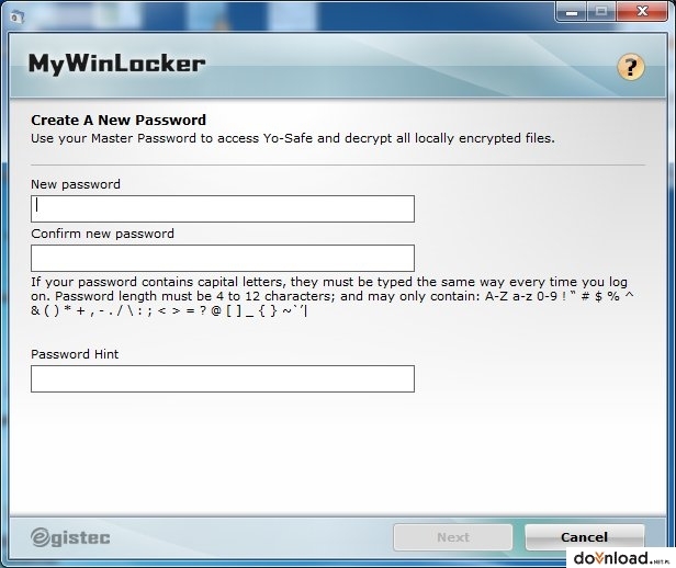 crack mywinlocker password